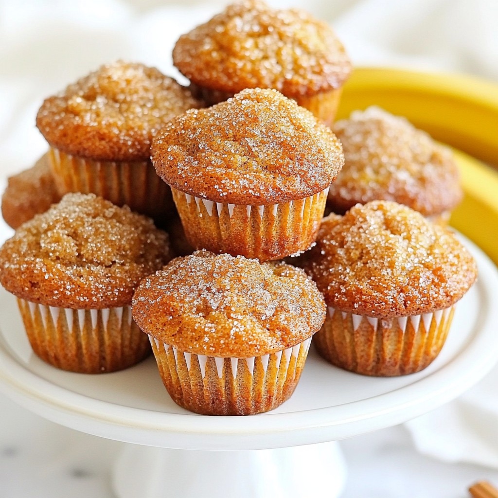 Cinnamon Sugar Banana Bread Muffins Irresistible Treat