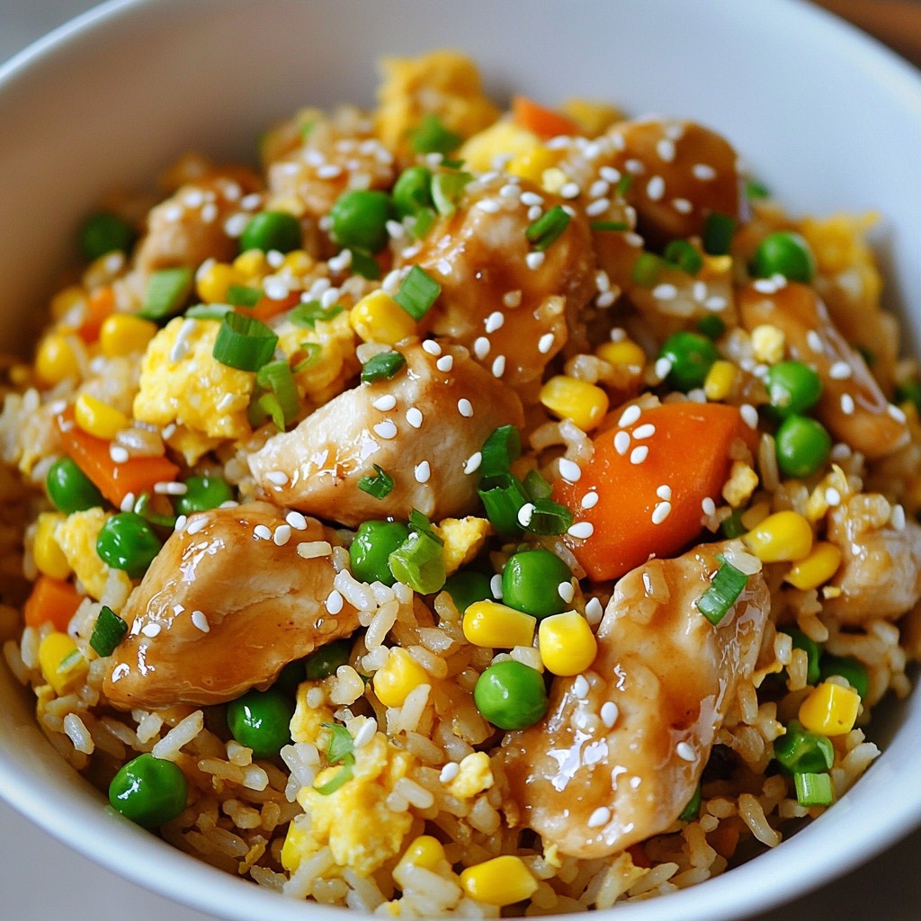 Honey Garlic Chicken Fried Rice Flavor Boost Meal