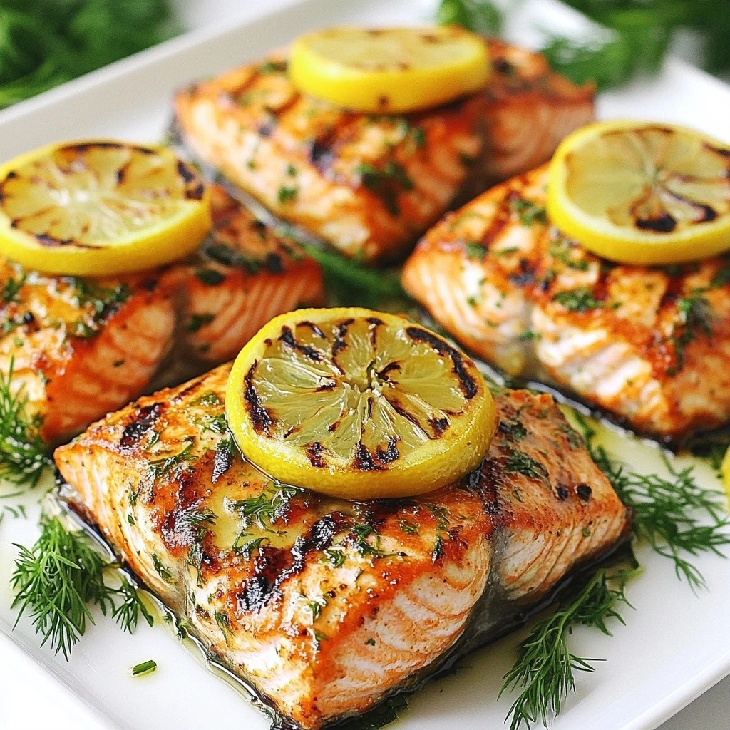 Zesty Healthy Lemon Herb Grilled Salmon Recipe