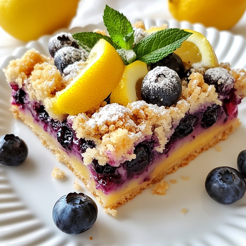 Lemon Blueberry Crumb Bars Simple and Tasty Treat