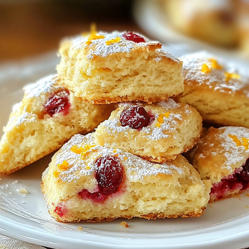 Cranberry Orange Scones Fresh and Flavorful Delight
