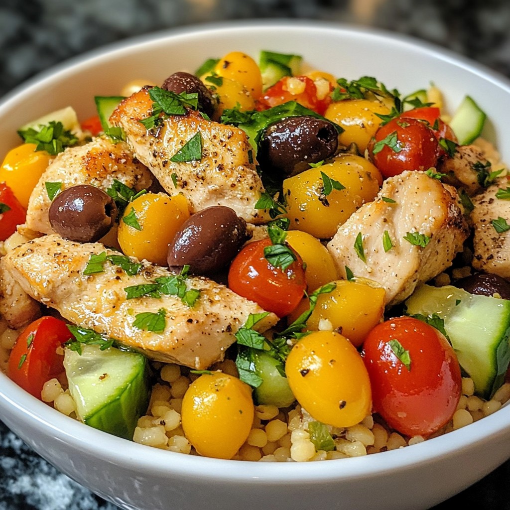Mediterranean Chicken Couscous Flavorful Dinner Idea