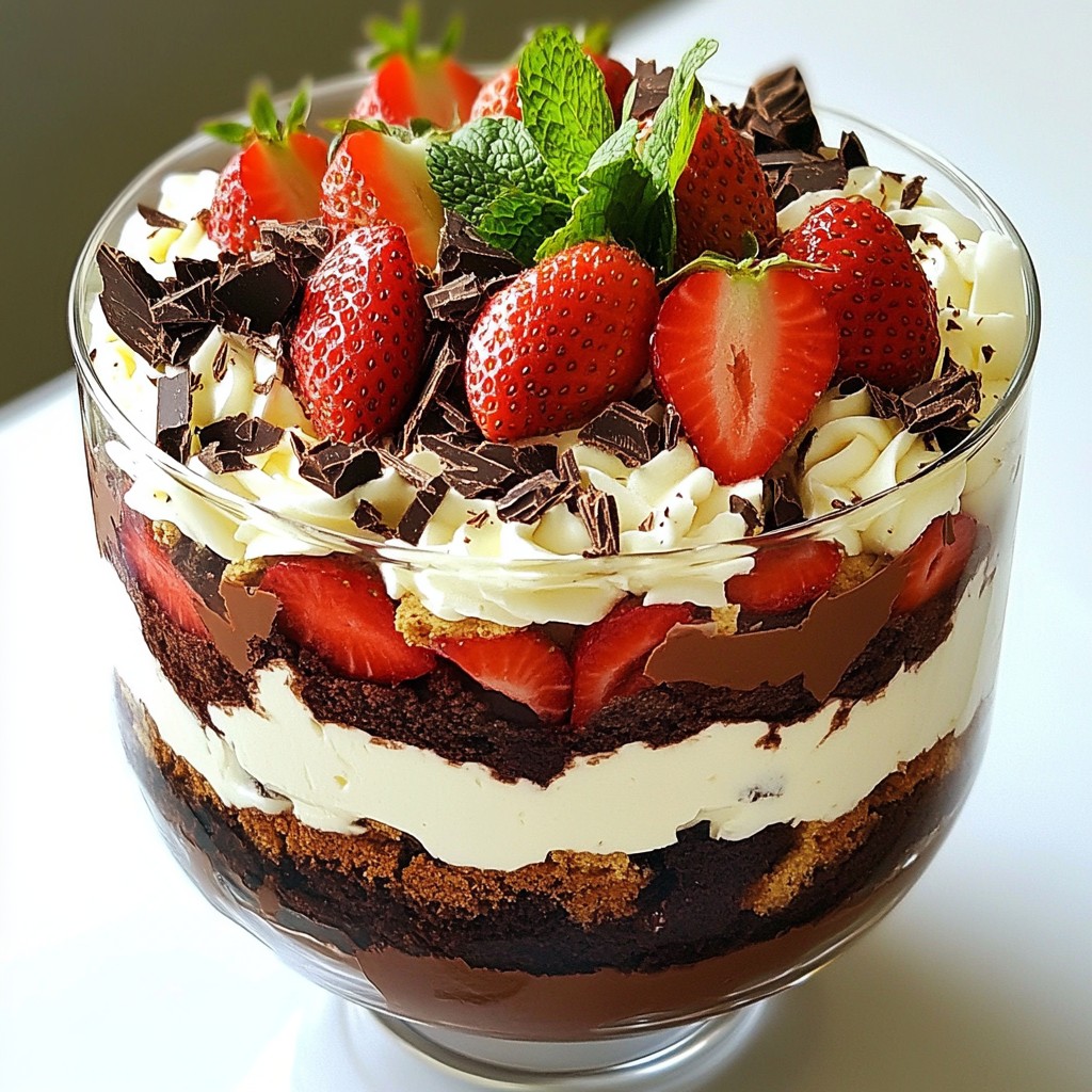 Chocolate Strawberry Trifle Delightful Layered Dessert
