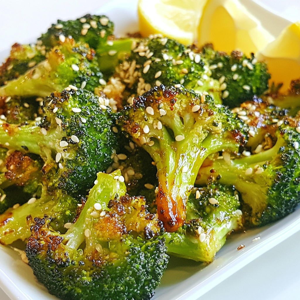 Honey Garlic Roasted Broccoli Easy Flavorful Dish