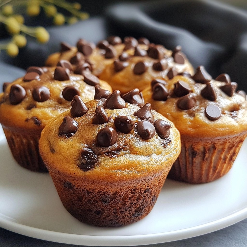 Chocolate Chip Protein Muffins Tasty and Healthy Treat