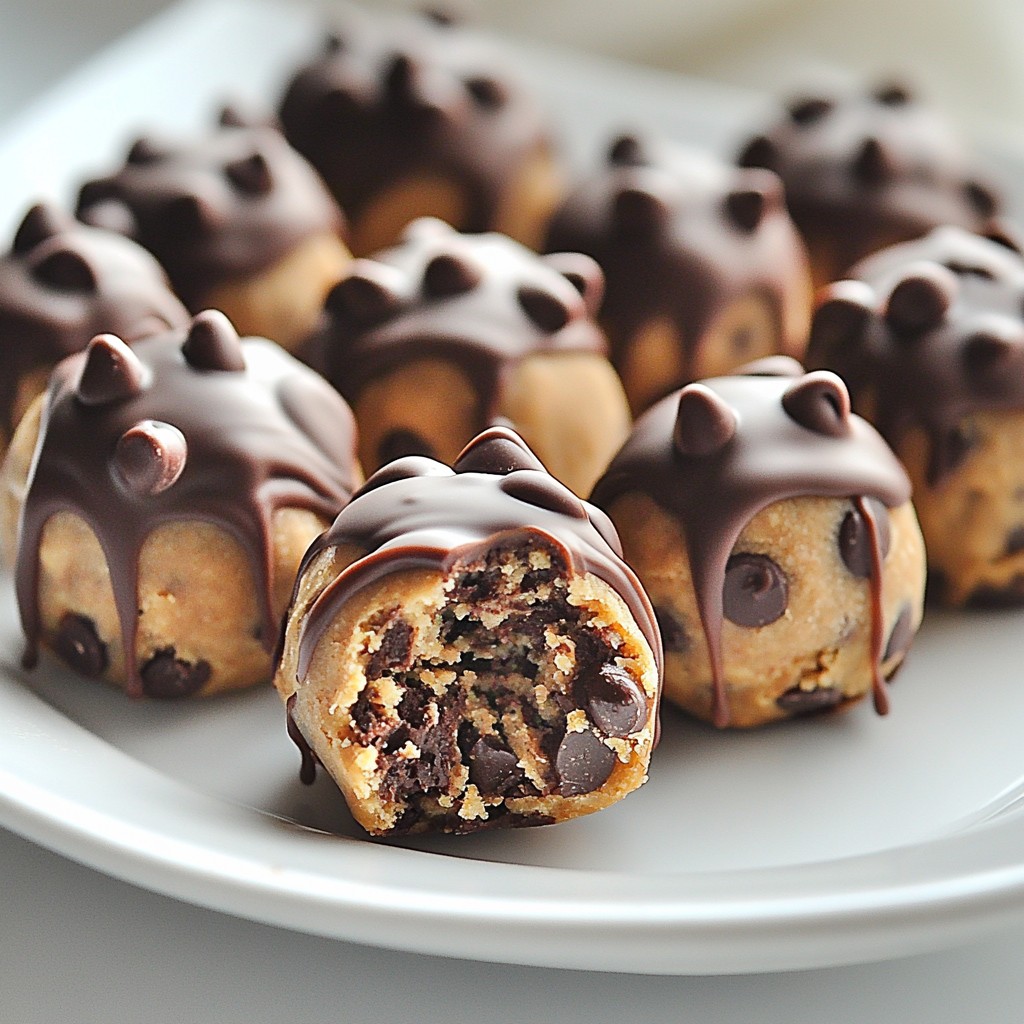 Chocolate Chip Cookie Dough Truffles Delightful Treat