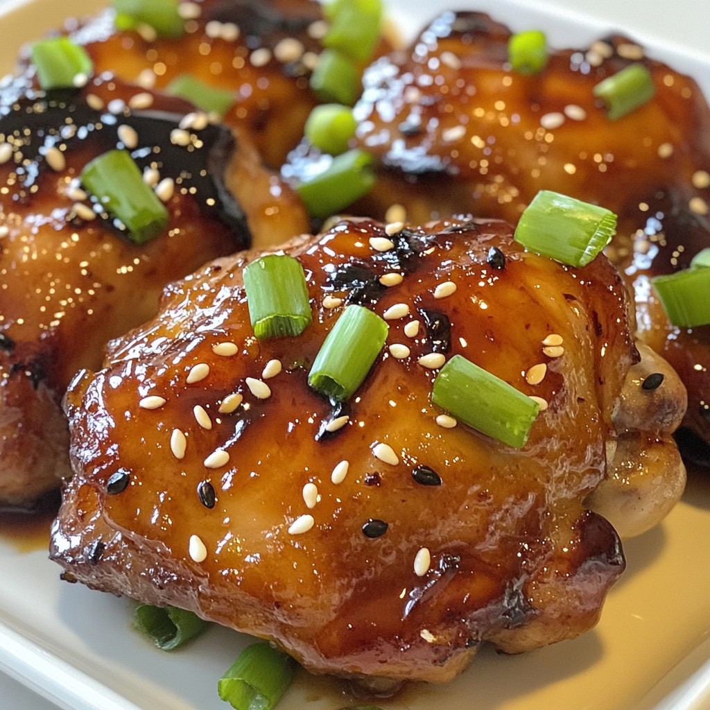 Sweet Teriyaki Chicken Thighs Simple and Flavorful Dish