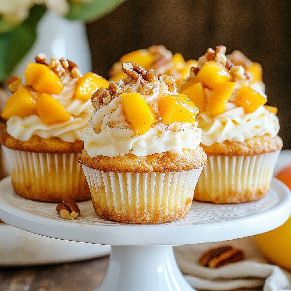 Peach Cobbler Cupcakes Delightful and Easy Recipe