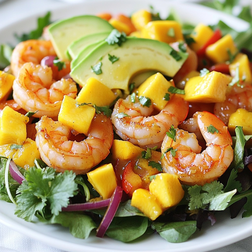 Spicy Mango Shrimp Salad Fresh and Flavorful Delight