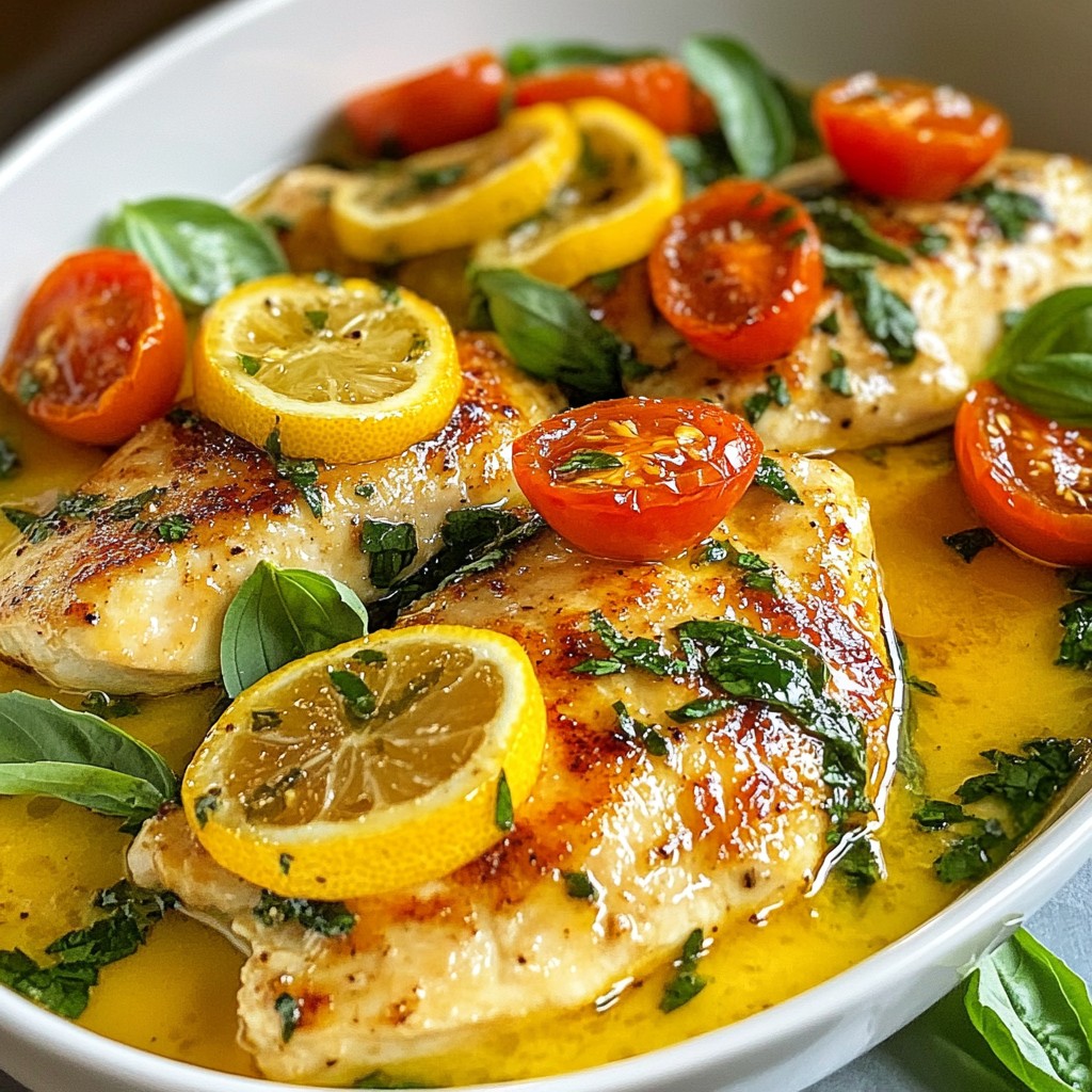 Light and Flavorful Lemon Basil Chicken Skillet Recipe