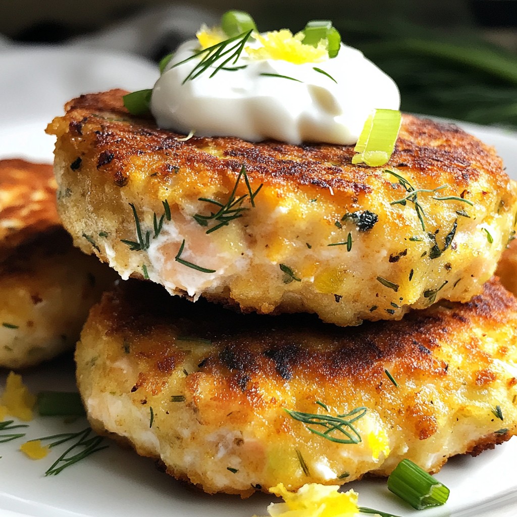 Lemon Dill Salmon Cakes Flaky and Flavorful Meal