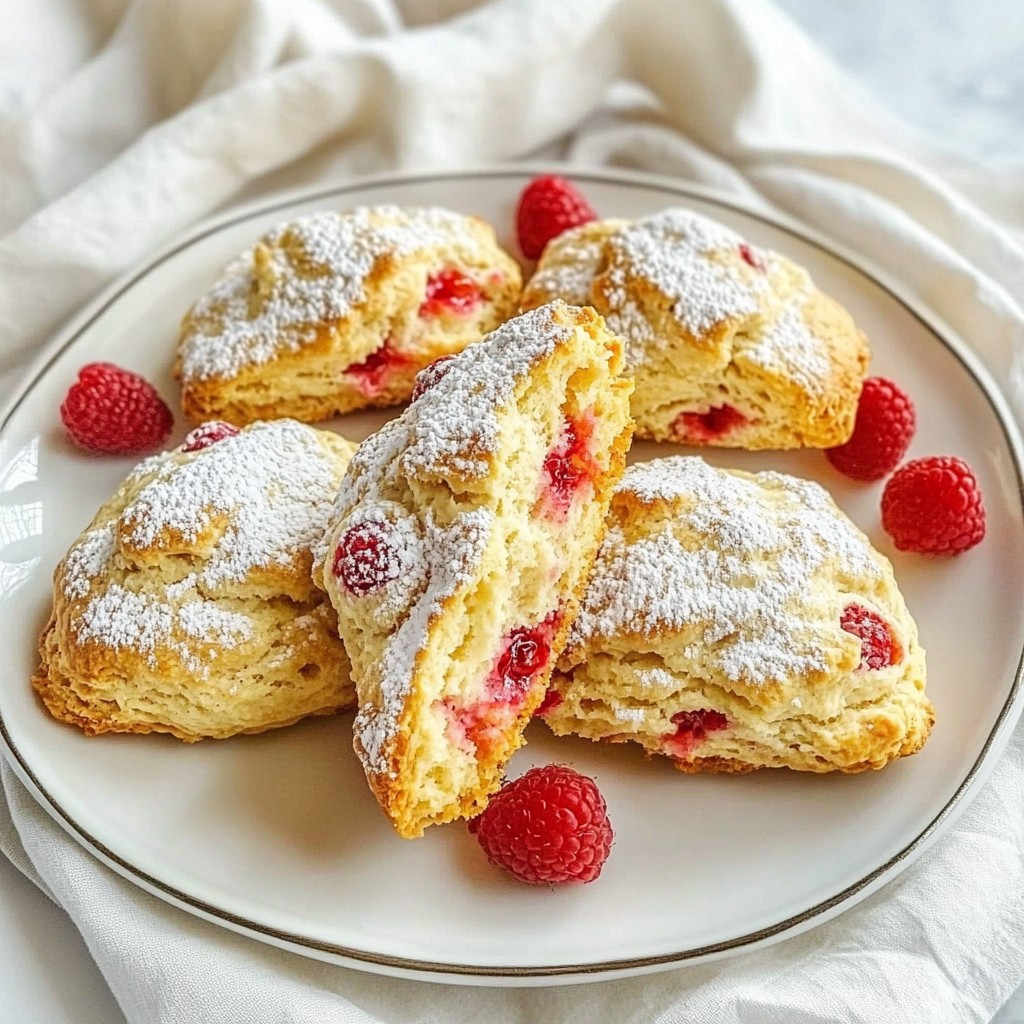 Raspberry Vanilla Bean Scones Easy and Tasty Treat
