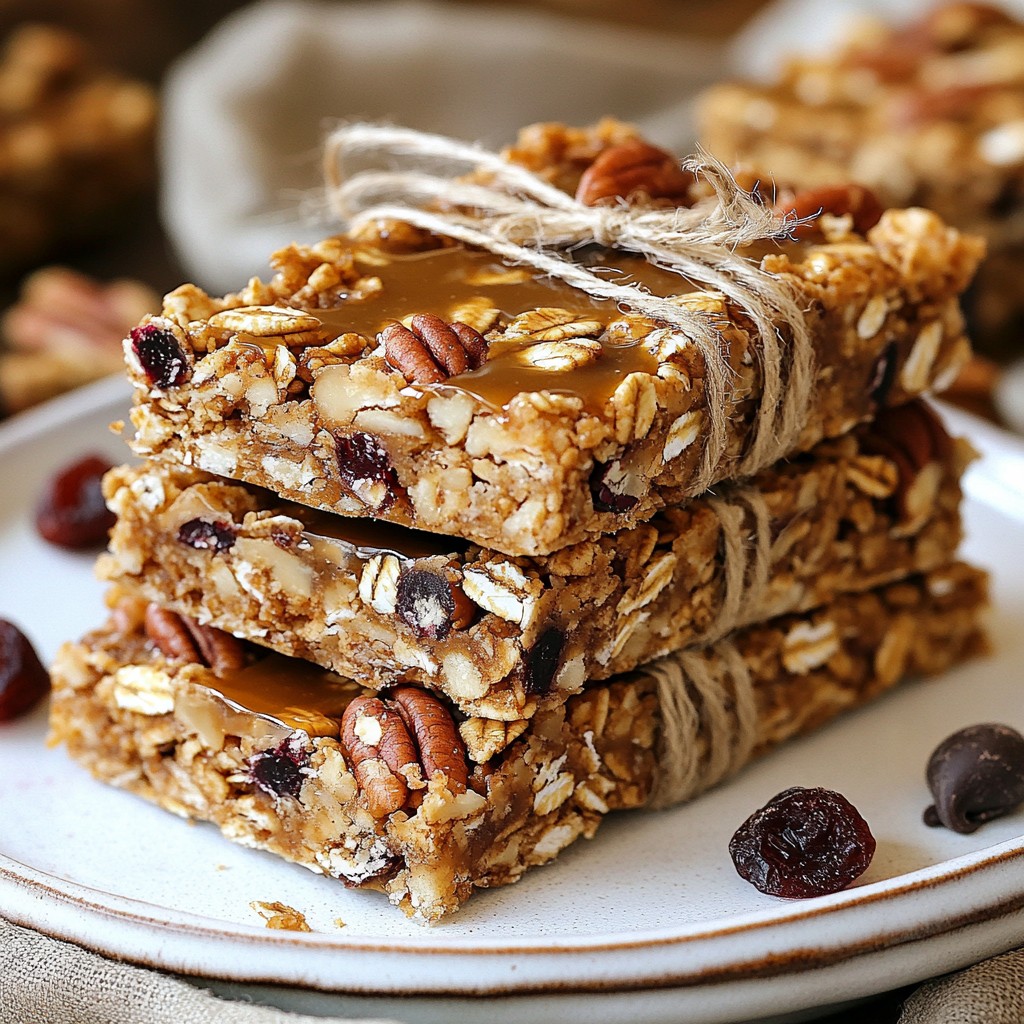 Maple Pecan Granola Bars Healthy Snack Delight