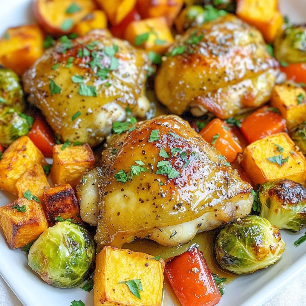 Honey Mustard Chicken Sheet Pan Simple and Tasty Meal