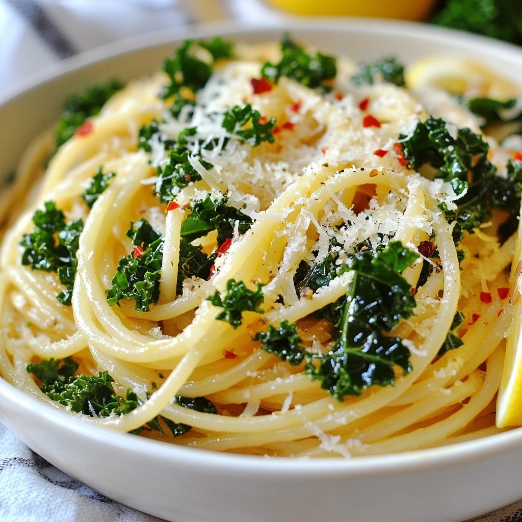 Zesty Healthy Garlic Lemon Kale Pasta Recipe Guide