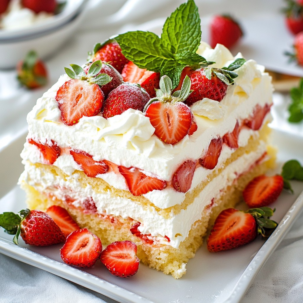 Strawberry Shortcake Icebox Cake Easy Summer Treat