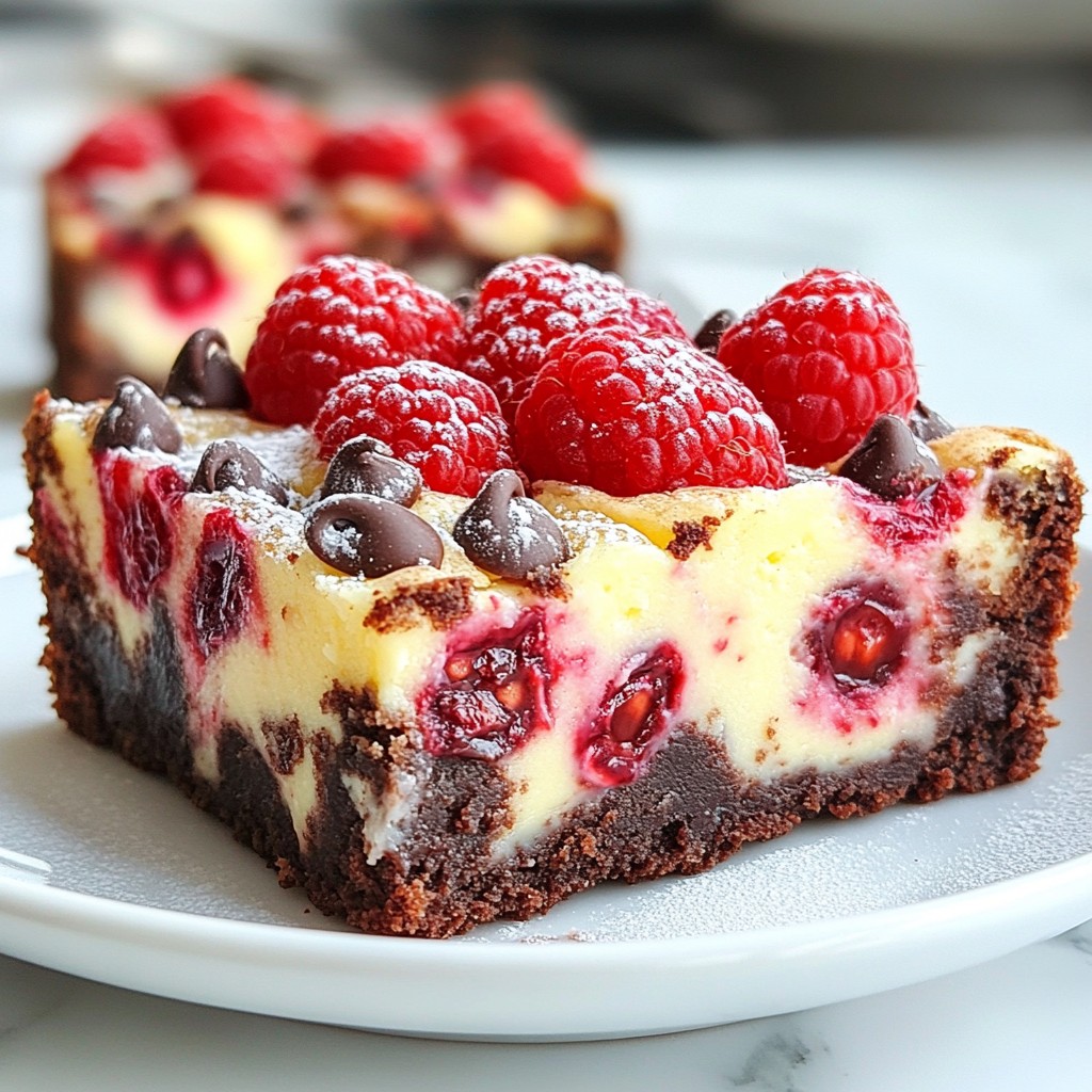 Raspberry Swirl Cheesecake Brownies Irresistible Treat