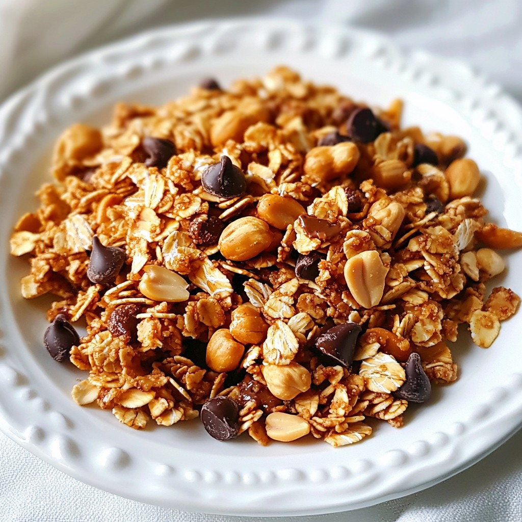 Peanut Butter Chocolate Chip Granola Crunch Recipe