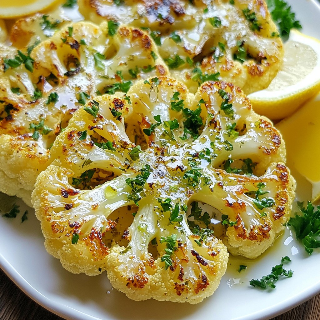 Garlic Herb Roasted Cauliflower Steaks Recipe Guide