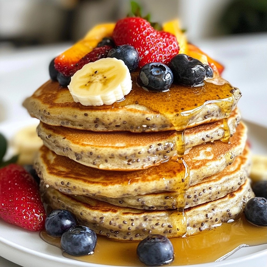 Fluffy Healthy Chia Seed Pancakes Simple Recipe
