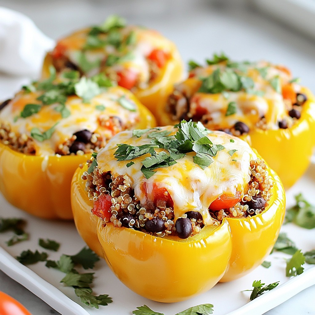 Light Turkey and Quinoa Stuffed Peppers Recipe