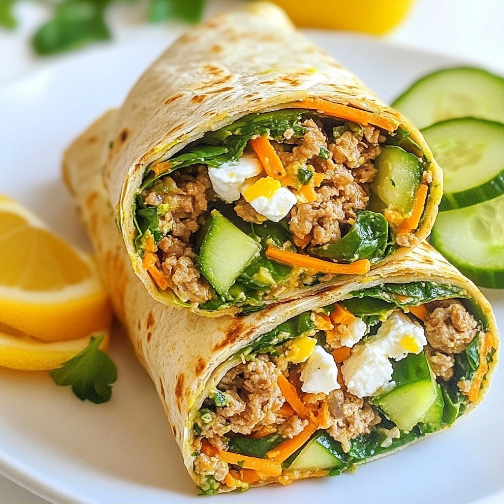 Savory Healthy Spinach Turkey Wrap Recipe Delight