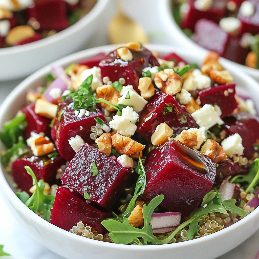 Wholesome Roasted Beet and Quinoa Salad Delight