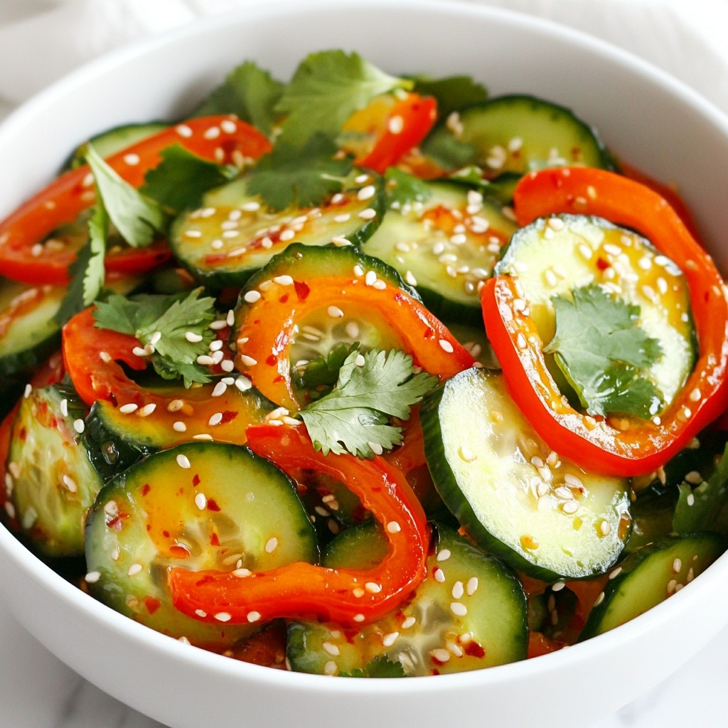 Spicy Asian Cucumber Salad Fresh and Crisp Delight