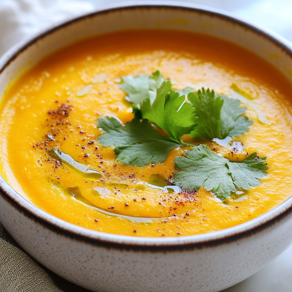 Moroccan Spiced Carrot Soup Flavorful and Simple Recipe