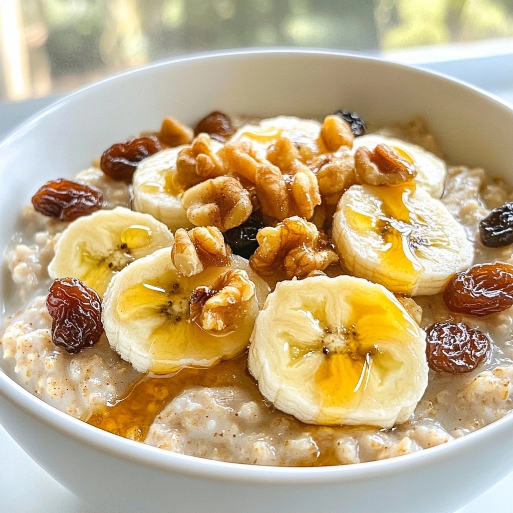 Fluffy Healthy Cinnamon Raisin Oatmeal Delight