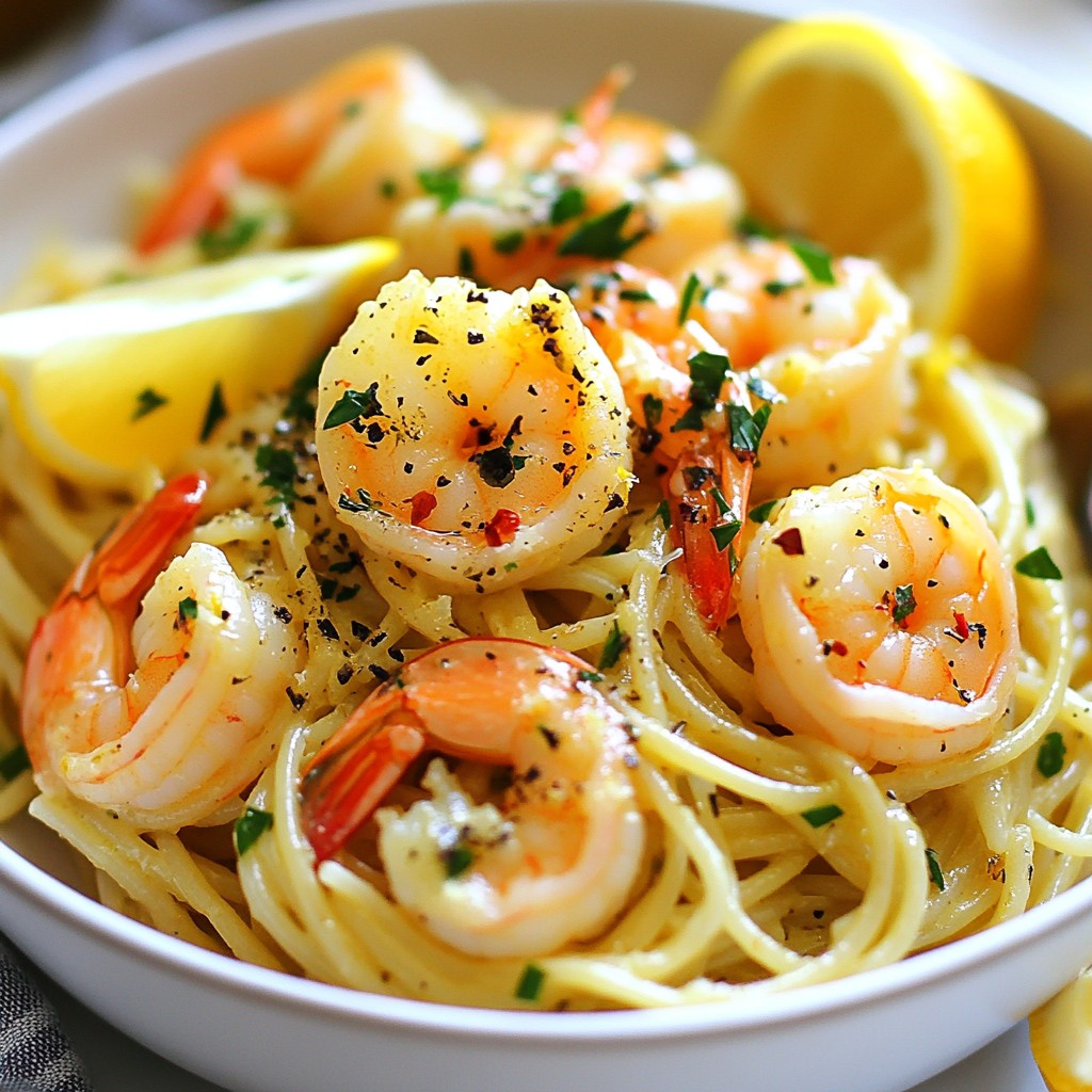 Lemon Garlic Shrimp Pasta Quick and Flavorful Meal