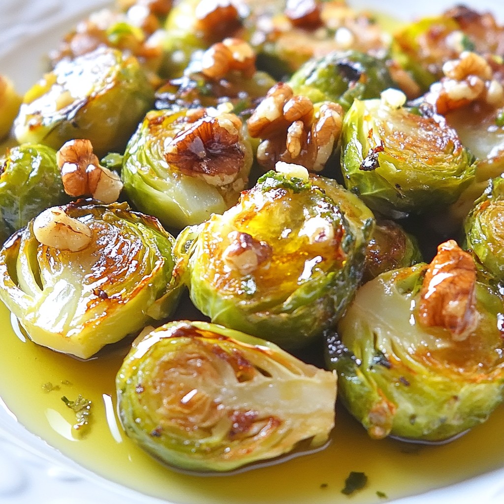 Honey Garlic Roasted Brussels Sprouts Flavorful Delight