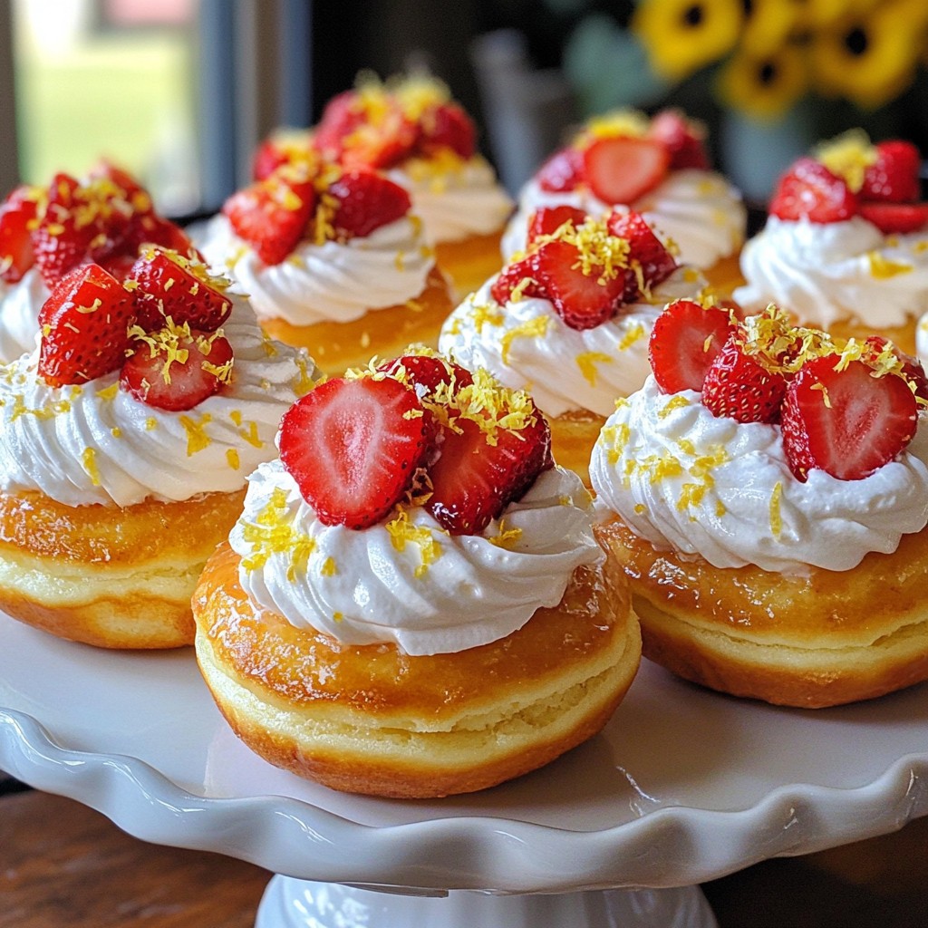 Strawberry Shortcake Donuts Deliciously Sweet Treat