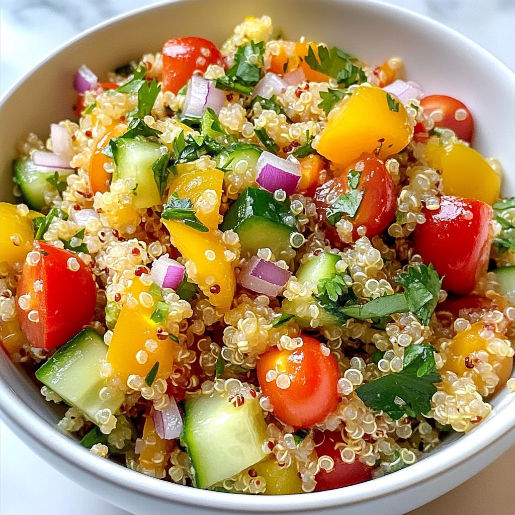 Honey Lime Quinoa Salad Fresh Flavorful Delight