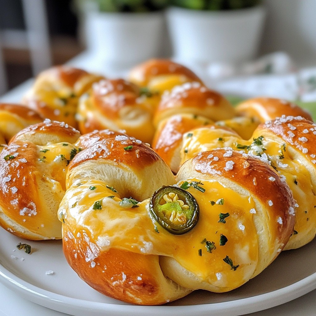 Jalapeño Cheddar Stuffed Pretzels Easy and Fun Recipe