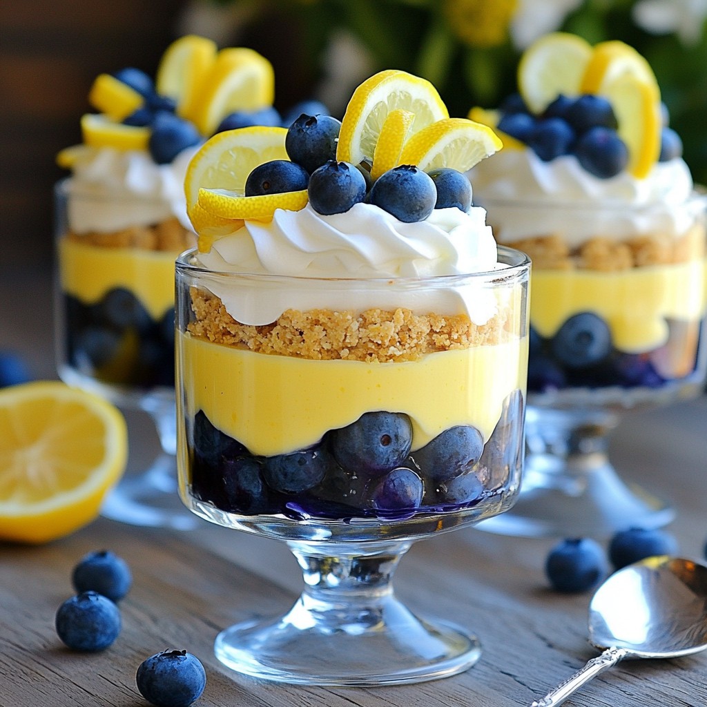 Blueberry Lemon Cheesecake Trifle Delightful Dessert