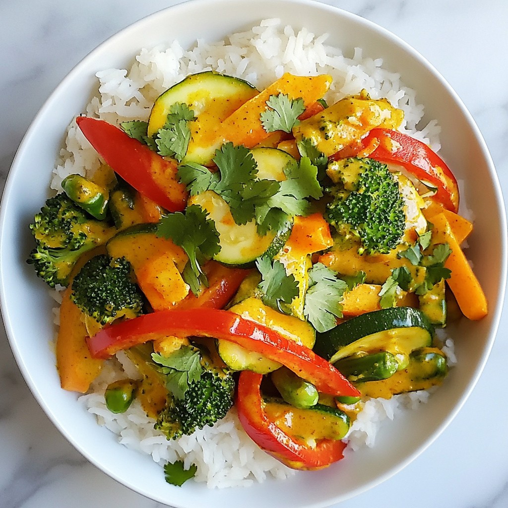 Coconut Curry Veggie Stir-Fry Quick and Tasty Meal