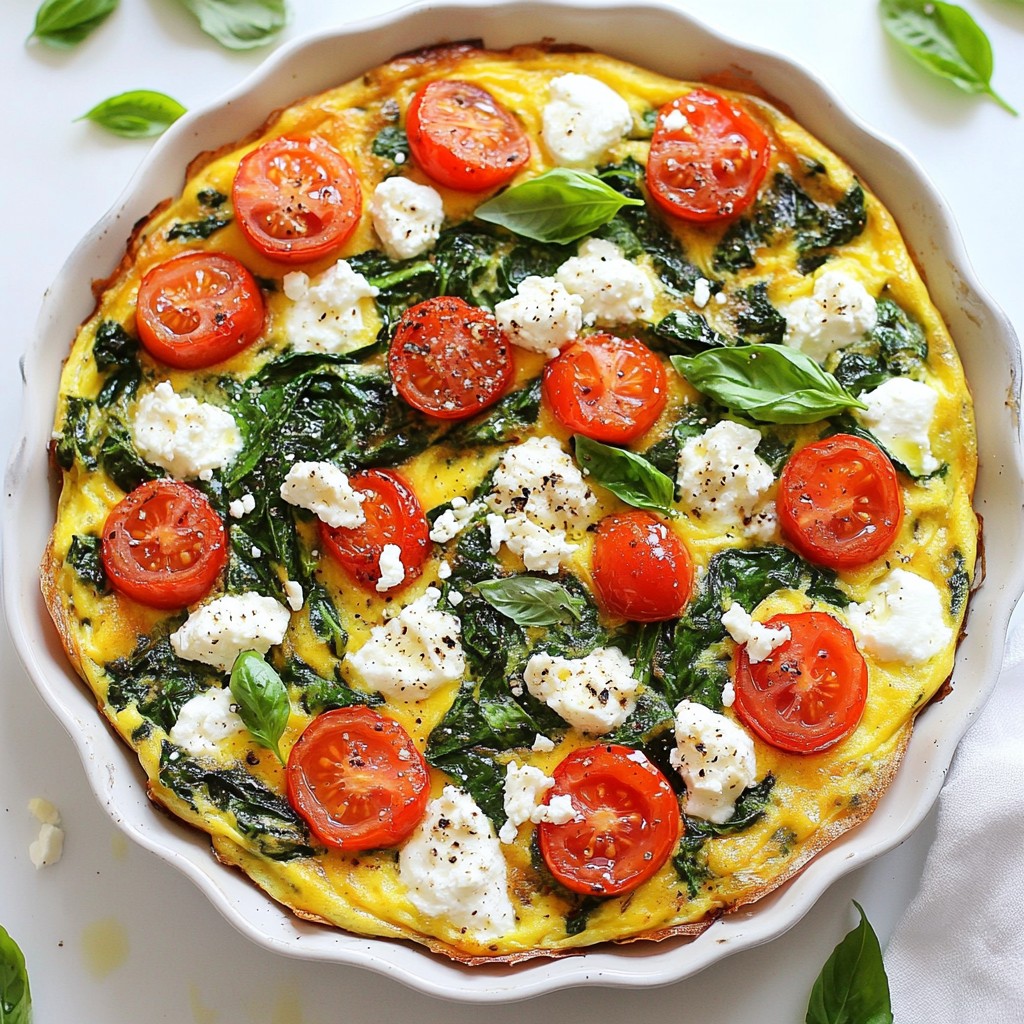 Fluffy Healthy Spinach Ricotta Frittata Recipe Now