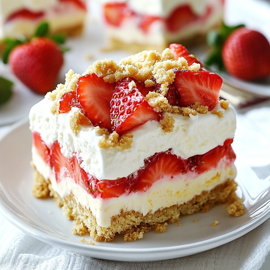 Strawberry Shortcake Ice Cream Bars Delicious Treat