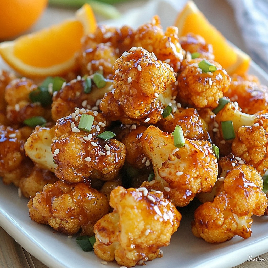 Spicy Orange Cauliflower Bites Tasty and Easy Treat