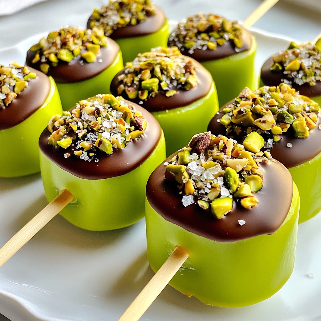 Chocolate Covered Kiwi Pops Tasty Frozen Delight