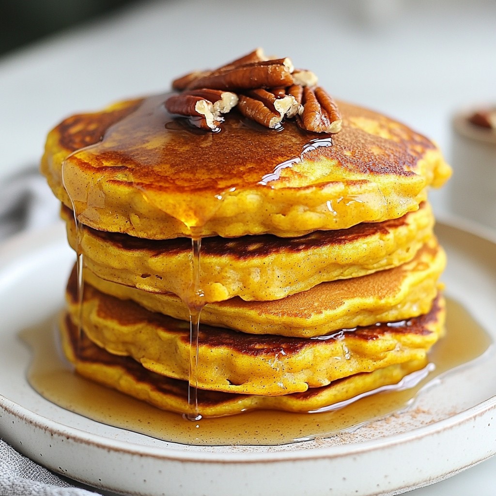 Fluffy Healthy Pumpkin Spice Pancakes Easy and Tasty