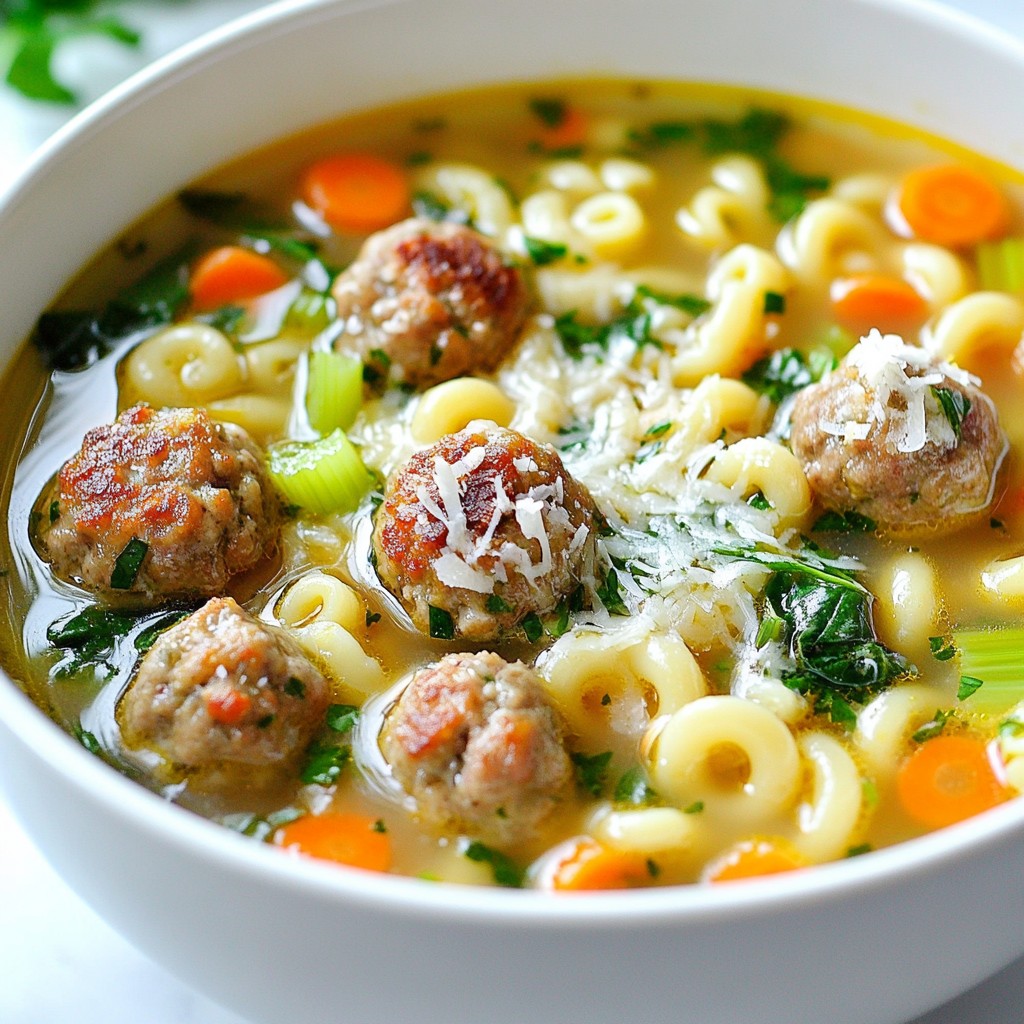 Italian Wedding Soup Savory and Hearty Delight