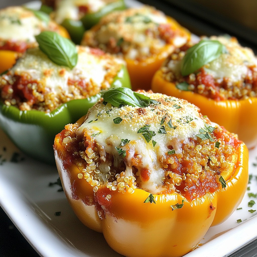 Chicken Parmesan Stuffed Peppers Flavorful and Easy Meal