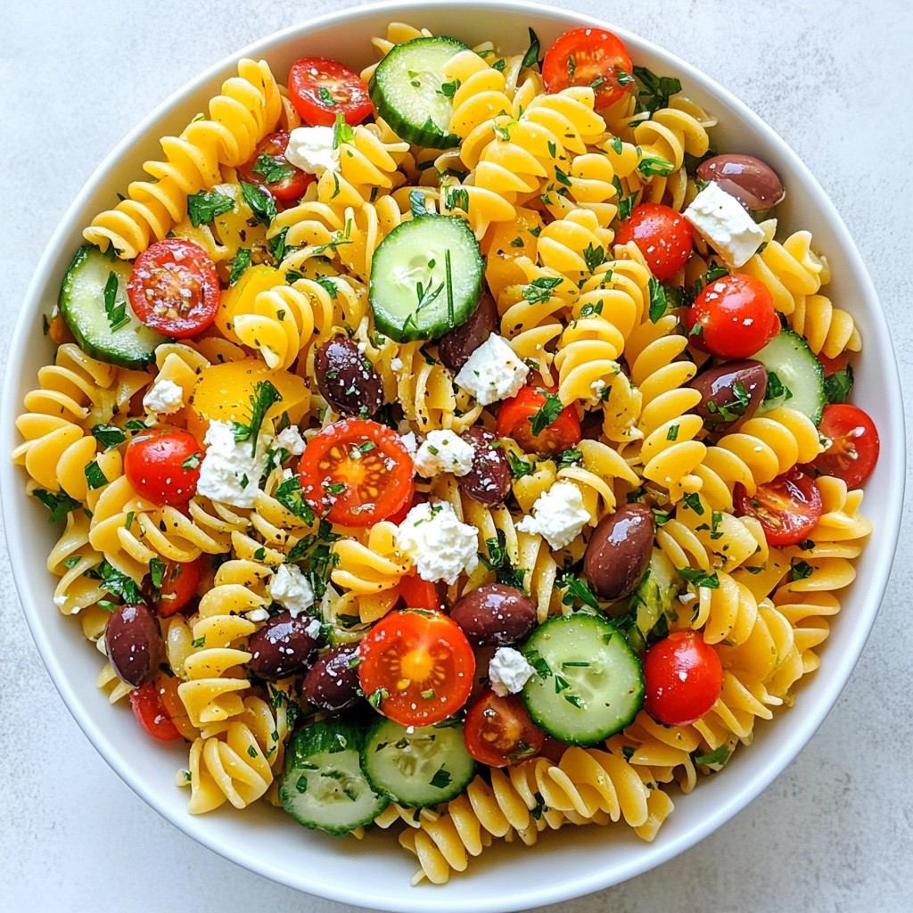 Greek Pasta Salad Flavorful and Easy Recipe Guide