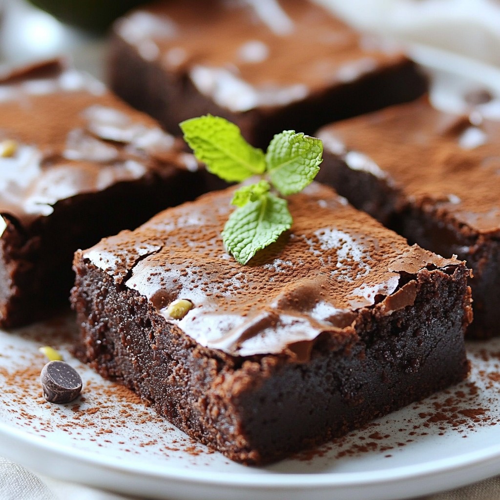 Vegan Chocolate Avocado Brownies Simple and Rich Treat