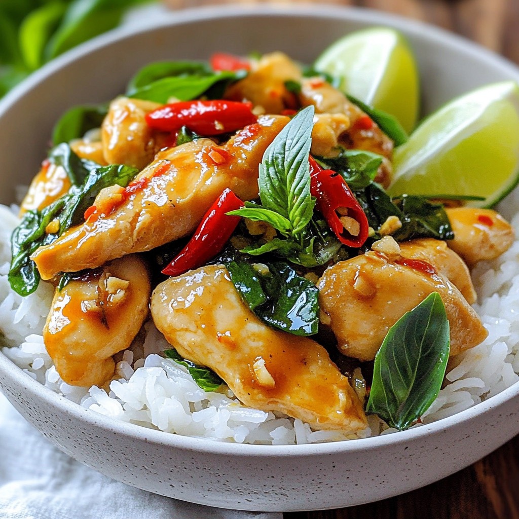 Spicy Thai Basil Chicken Flavorful and Easy Recipe