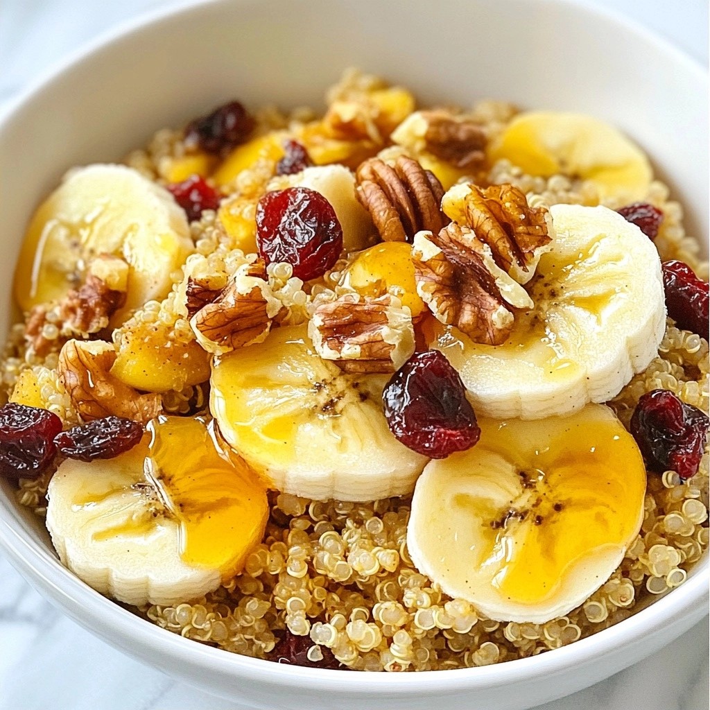 Warm Healthy Maple Cinnamon Quinoa Delightful Dish