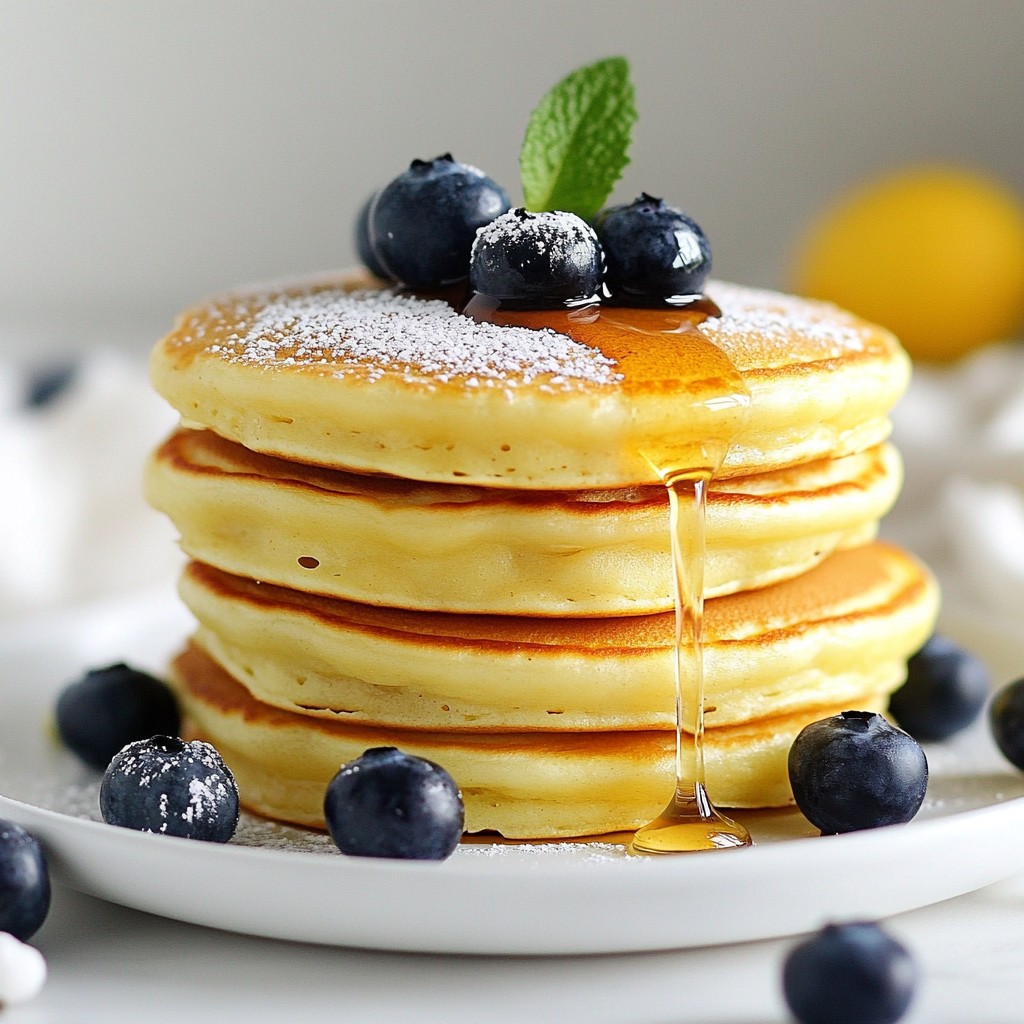 Lemon Blueberry Ricotta Pancakes Flavorful Breakfast Treat