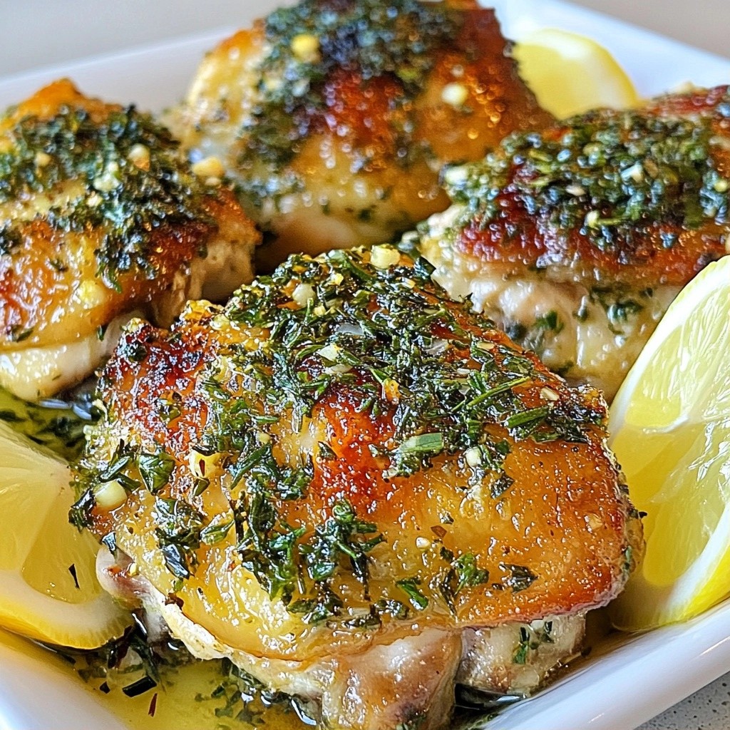 Savory Healthy Herb-Crusted Chicken Thighs Recipe